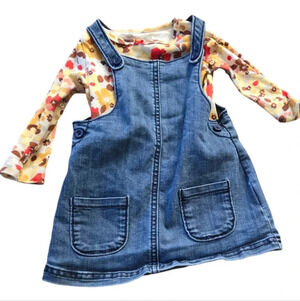 Carter's Overall Dress Outfit with Shirt